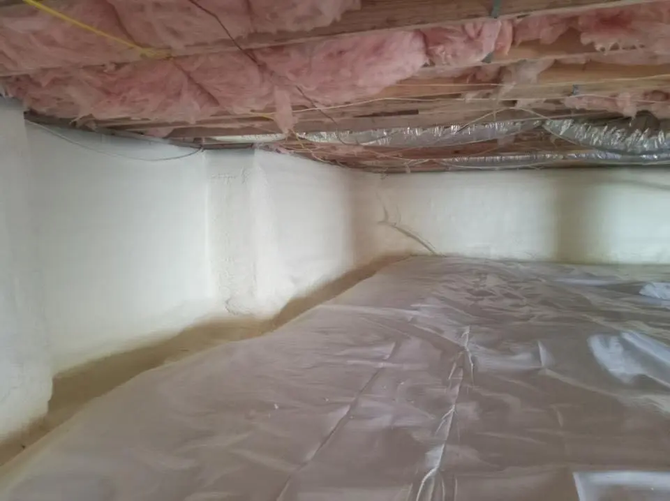 Crawl space encapsulation with closed-cell spray foam for Spray Foam Roofing in Ogden